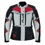 Plus Racing EDGE női motoros túrakabát szürke-piros Plus Racing EDGE női motoros túrakabát szürke-piros